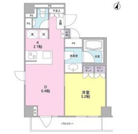 ステイレジデンス西新宿 1105 間取り図