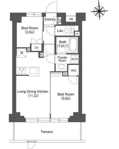 バウスステージ練馬豊玉 503 間取り図