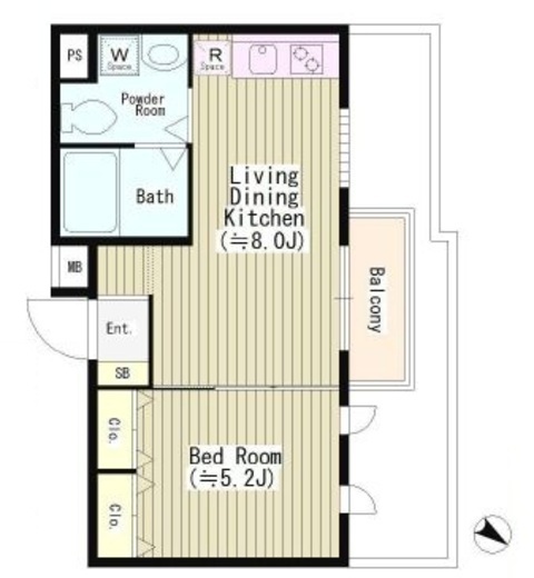 パーク西小山 303 間取り図