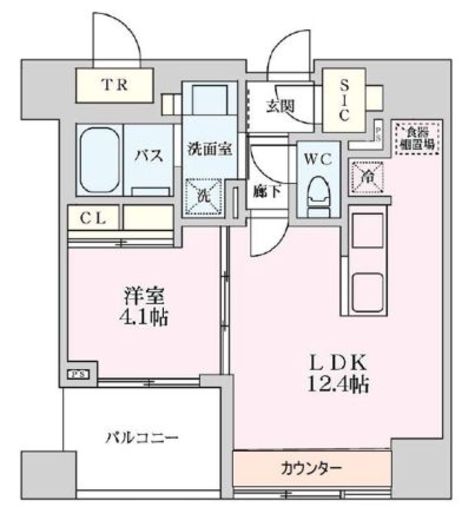 プライマル品川大井町 705 間取り図