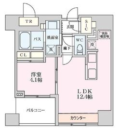 プライマル品川大井町 705 間取り図