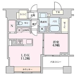 プライマル品川大井町 404 間取り図