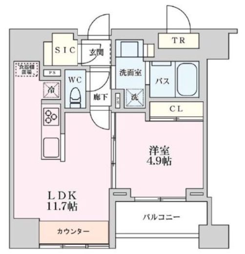 プライマル品川大井町 203 間取り図
