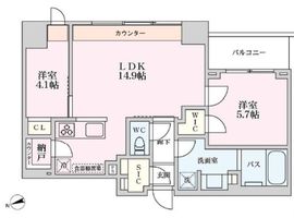 プライマル品川大井町 402 間取り図