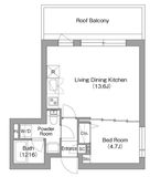 コンフォリア・リヴ両国イースト 405 間取り図