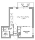 コンフォリア・リヴ両国イースト 604 間取り図