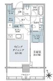 グローバルフロントタワー 3階 間取り図