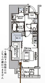 ベルファース蒲田West 1301 間取り図