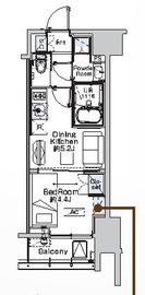 ベルファース蒲田West 602 間取り図