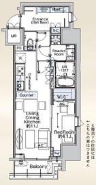 ベルファース蒲田West 906 間取り図