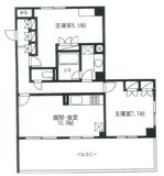 フレアコート駒場 304 間取り図