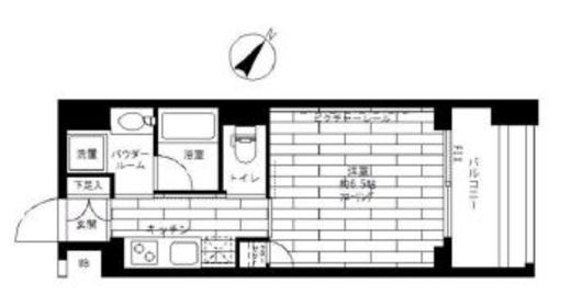 ステージグランデ新川 4階 間取り図