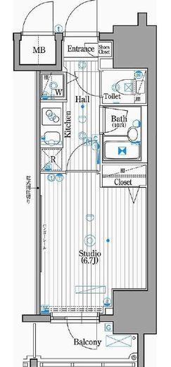ガーラ・グランディ川崎 12階 間取り図