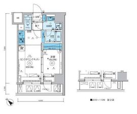 リヴシティ横濱関内弐番館 5階 間取り図
