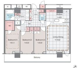 THE TOWER JUJO (ザ・タワー十条) 39階 間取り図