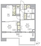 ザ・ライオンズフォーシア文京湯島 1302 間取り図