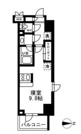 レジディア亀戸 1110 間取り図