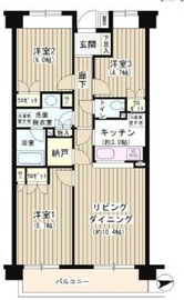 ラヴィーン等々力 109 間取り図