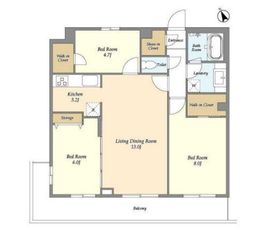 EMパレス田園調布 402 間取り図