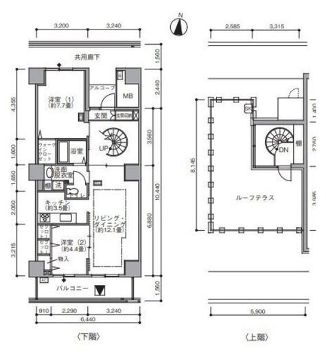 東雲キャナルコートCODAN 21-1403 間取り図
