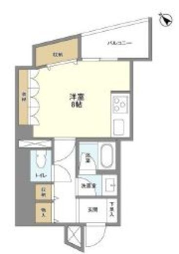 Daffitto天王洲 (ダフィット天王洲) 1201 間取り図