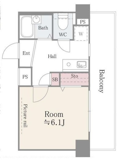 アルテーヌ新横浜 725 間取り図