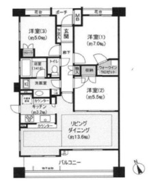 パークフォリア青葉台つつじが丘レジデンス 2階 間取り図