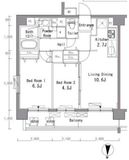 パークアクシス滝野川 307 間取り図