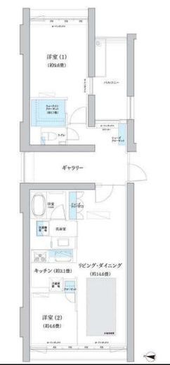 ガーデニエール砧ウエスト 225 間取り図