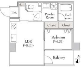 イーストガーデン 202 間取り図