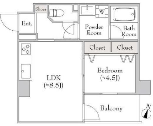 イーストガーデン 302 間取り図