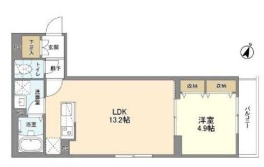 ウェルスクエア渋谷本町 103 間取り図