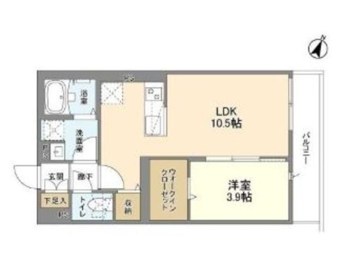 ウェルスクエア渋谷本町 202 間取り図