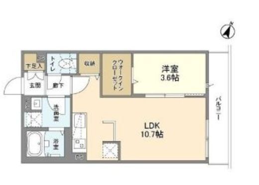 ウェルスクエア渋谷本町 302 間取り図