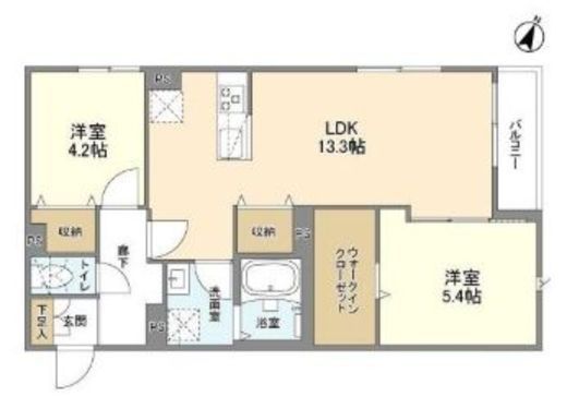 ウェルスクエア渋谷本町 101 間取り図