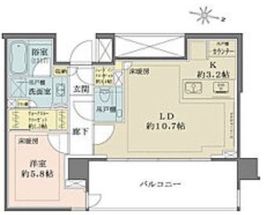 ザ・パークハウス千代田六番町 4階 間取り図
