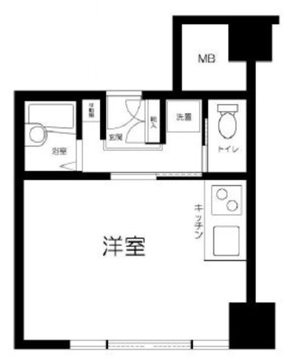 高輪ヒルズ 1階 間取り図