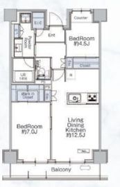クラシアム神奈川台場 117 間取り図