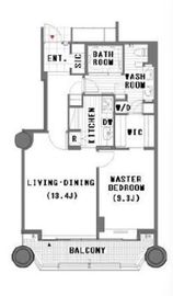 赤坂溜池タワーレジデンス 2208 間取り図