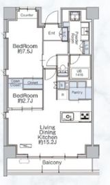 クラシアム神奈川台場 114 間取り図