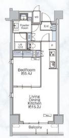 クラシアム神奈川台場 205 間取り図