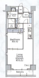 クラシアム神奈川台場 505 間取り図