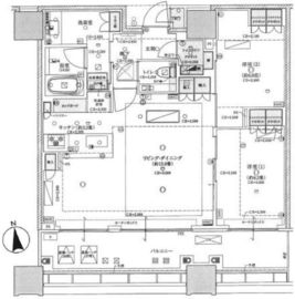 白金ザ・スカイ 30階 間取り図