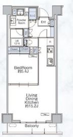 クラシアム神奈川台場 104 間取り図