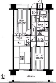 パシフィーク品川 302 間取り図