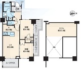 クリオ東小金井パークフロント 2階 間取り図