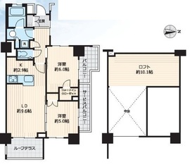 クリオ東小金井パークフロント 2階 間取り図