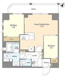 リテラス三ノ輪ウエスト 502 間取り図
