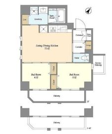 リテラス三ノ輪ウエスト 301 間取り図