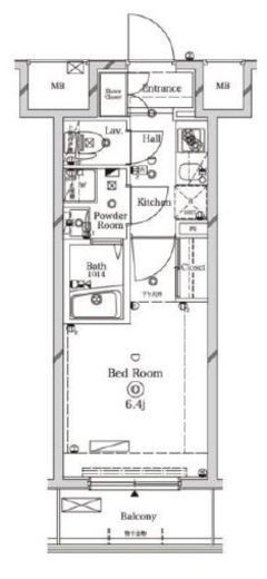 ラフィスタ川崎Ⅱ 404 間取り図